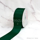 2" Single Face Satin Ribbon - 50 Yards (Hunter Green)