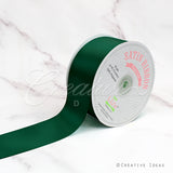 2" Single Face Satin Ribbon - 50 Yards (Hunter Green)