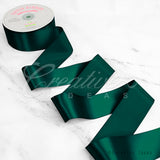 2" Single Face Satin Ribbon - 50 Yards (Hunter Green)