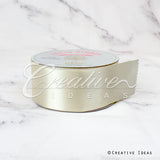 2" Single Face Satin Ribbon - 50 Yards (Ivory)