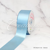 2" Single Face Satin Ribbon - 50 Yards (Light Blue)