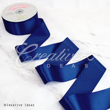 2" Single Face Satin Ribbon - 50 Yards (Navy Blue)