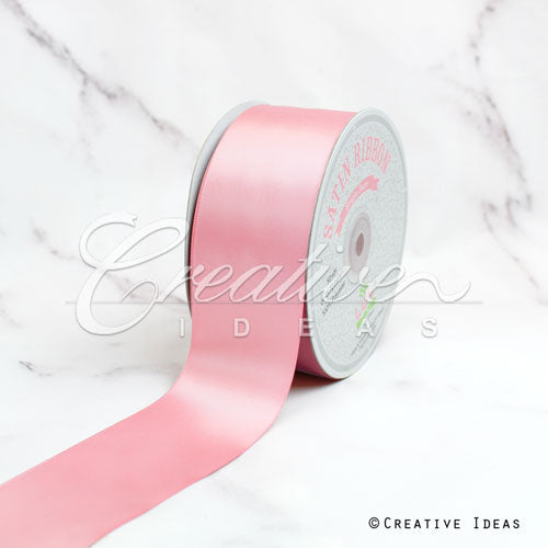 2" Single Face Satin Ribbon - 50 Yards (Pink)