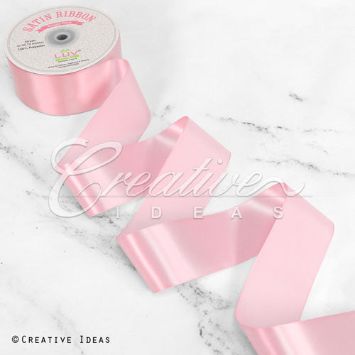 2" Single Face Satin Ribbon - 50 Yards (Pink)