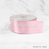2" Single Face Satin Ribbon - 50 Yards (Pink)