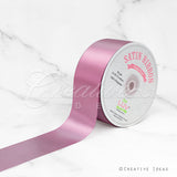 2" Single Face Satin Ribbon - 50 Yards (Rosy Mauve)