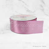 2" Single Face Satin Ribbon - 50 Yards (Rosy Mauve)