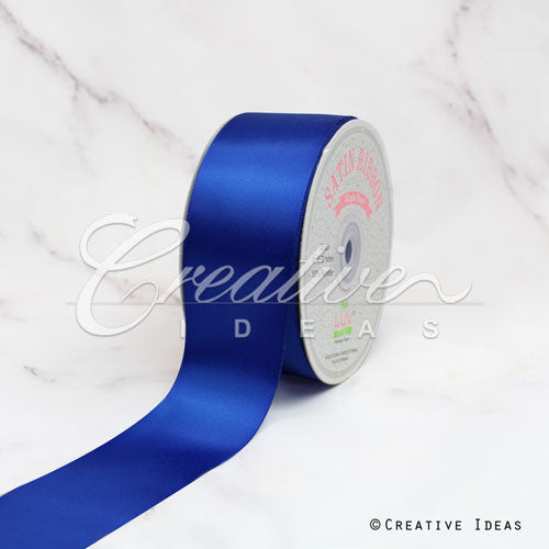2" Single Face Satin Ribbon - 50 Yards (Royal Blue)