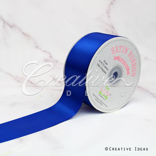 2" Single Face Satin Ribbon - 50 Yards (Royal Blue)
