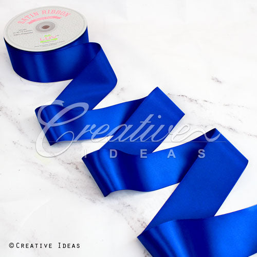 2" Single Face Satin Ribbon - 50 Yards (Royal Blue)