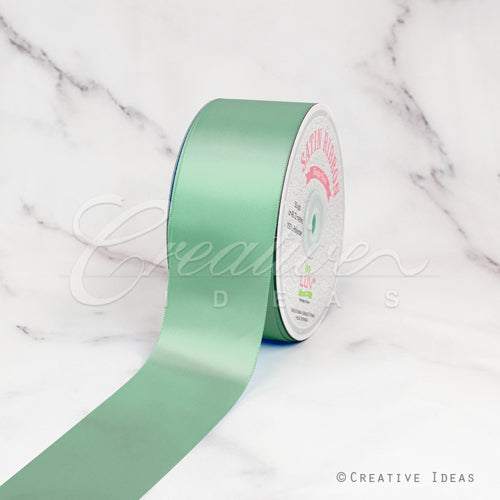 2" Single Face Satin Ribbon - 50 Yards (Sage)