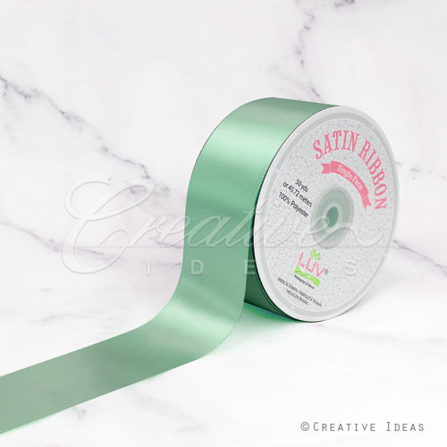 2" Single Face Satin Ribbon - 50 Yards (Sage)