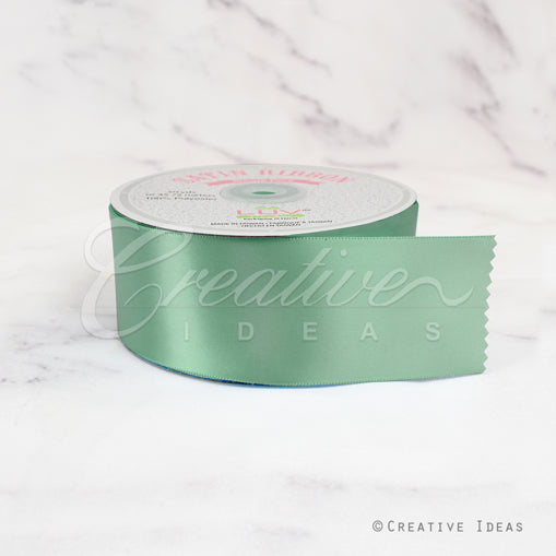 2" Single Face Satin Ribbon - 50 Yards (Sage)