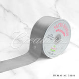 2" Single Face Satin Ribbon - 50 Yards (Silver)