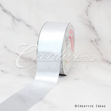 2" Single Face Satin Ribbon - 50 Yards (White)