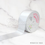 2" Single Face Satin Ribbon - 50 Yards (White)