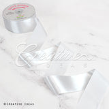 2" Single Face Satin Ribbon - 50 Yards (White)
