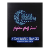 Two Tone Rib Nylon Polyester Spandex Fabric - Color Card, Ribbed Texture, 14 Colors (1 Card)