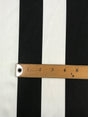 2 Inch Black/White Stripe Satin Fabric - Black/White Horizontal Stripes, 59/60" Width (1 Yard)