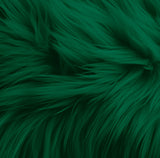 Faux Fur Fabric Squares Kelly Green