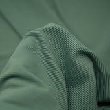 Two Tone Stretch Rib Knit Polyester Spandex Fabric - Black/Charcoal, Ribbed Texture, 59/60" Width (1 Yard)