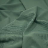 Two Tone Stretch Rib Knit Polyester Spandex Fabric - Black/Charcoal, Ribbed Texture, 59/60" Cut Width, 57" Usable Width (1 Yard)
