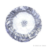 20" Metallic Tissue Starburst Flowers-Pc (Silver)