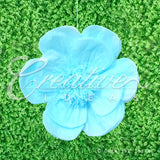 20" Tissue Scallop Flowers-Pc (Blue)