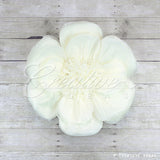 20" Tissue Scallop Flowers-Pc (Ivory)
