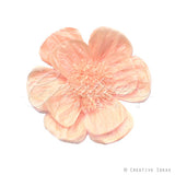 20" Tissue Scallop Flowers-Pc (Peach)