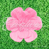 20" Tissue Scallop Flowers-Pc (Pink)