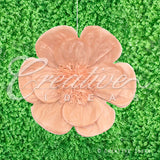 20" Tissue Scallop Flowers-Pc (Taupe)