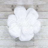 20" Tissue Scallop Flowers-Pc (White)