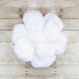 20" Tissue Scallop Flowers-Pc (White)