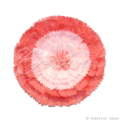 20" Tissue Starburst Flowers-Pc (Coral)
