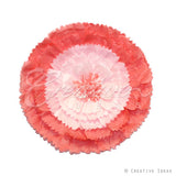 20" Tissue Starburst Flowers-Pc (Coral)