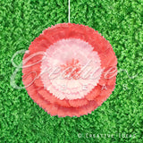 20" Tissue Starburst Flowers-Pc (Coral)