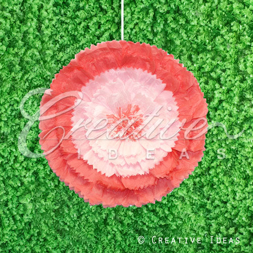 20" Tissue Starburst Flowers-Pc (Coral)