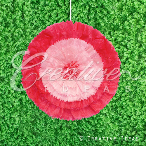 20" Tissue Starburst Flowers-Pc (Fuchsia)