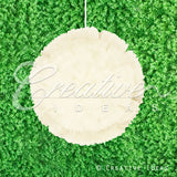 20" Tissue Starburst Flowers-Pc (Ivory)