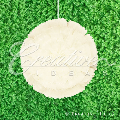 20" Tissue Starburst Flowers-Pc (Ivory)