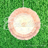20" Tissue Starburst Flowers-Pc (Peach)