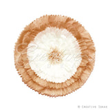 20" Tissue Starburst Flowers-Pc (Taupe)