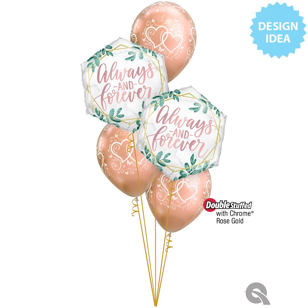 Foil Balloon Always & Forever Greenery
