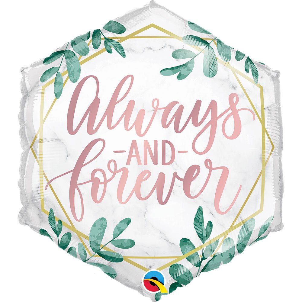 Foil Balloon Always & Forever Greenery