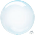 Plastic Balloon 20 Inch Crystal Clearz Blue