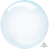 Plastic Balloon 20 Inch Crystal Clearz Blue