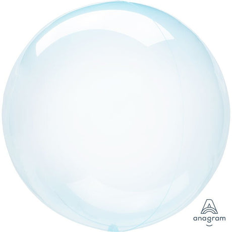 Plastic Balloon 20 Inch Crystal Clearz Blue