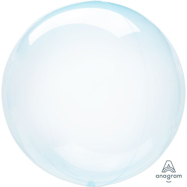 Plastic Balloon 20 Inch Crystal Clearz Blue
