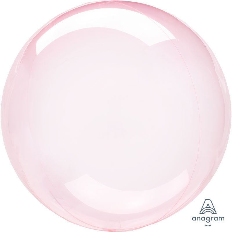 Plastic Balloon Girls Dark Pink Crystal Clearz